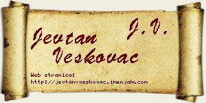 Jevtan Veškovac vizit kartica